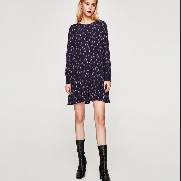 ❌SOLD❌ZARA TRF🧘‍♀️Yoga motif drop waist dress - Picture 2 of 8